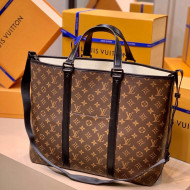 Louis Vuitton Week-End Tote Bag GM M45733 Monogram Canvas/Black 2021 