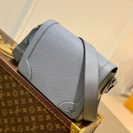 Louis Vuitton Men's New Flap Messenger Bag in Grey Taiga Leather M30808 2021