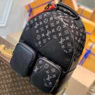 Louis Vuitton Monogram Drip Multipocket Backpack M45973 Black 2022