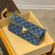 Louis Vuitton Vintage Denim Clutch M44472 Blue 2022