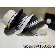 Chanel Straw Wide Brim Hat 2022 040170