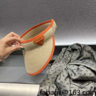 Bottega Veneta Visor Hat Beige/Orange 2022 0401155