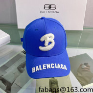 Balenciaga Canvas Baseball Hat Blue 2022 0401160