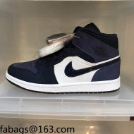 Nike Air Jordan AJ1 Mid-top Sneakers Dark Blue 2021 112363