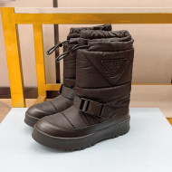 Prada Nylon Gabardine Boots All Black 2021 