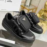 Prada x Adidas Silky Calfskin Sneakers with Pouch Black 2022 88