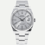 SUPER QUALITY – Rolex Datejust 126234 – Men: Dial Color – Silver, Bracelet - Stainless Steel, Case Size – 36mm, Max. Wrist Size - 6.75 inches