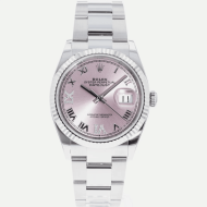 SUPER QUALITY – Rolex Datejust 126234 – Men: Dial Color – Pink, Bracelet - Stainless Steel, Case Size – 36mm, Max. Wrist Size - 7.25 inches