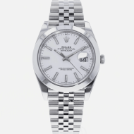 SUPER QUALITY – Rolex Datejust 126300 – Men: Dial Color – White, Bracelet - Stainless Steel, Case Size – 41mm, Max. Wrist Size - 7.25 inches