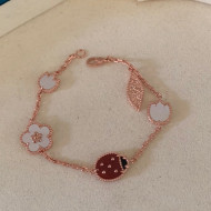 Van Cleef & Arpels Ladybug Bracelet Red/Rose Gold 2022 040281