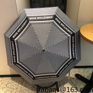 Dior Houndstooth Umbrella Black 2022 22