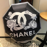 Chanel Rose Umbrella Black 2022 27