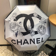 Chanel Rose Umbrella White 2022 26