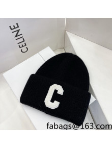 Chanel Knit Hat Black 2021 122234