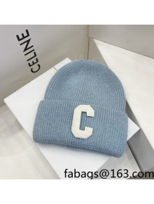 Chanel Knit Hat Blue 2021 122236