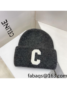 Chanel Knit Hat Dark Grey 2021 122237