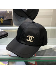 Chanel Nylon Baseball Hat Black 2021 66