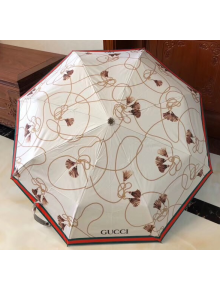 Gucci umbrella for sun & rain white