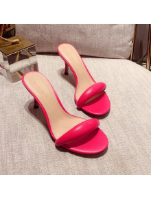 Gianvito Rossi Leather Heel Slide Sandals 7.5cm Pink 2021 70 