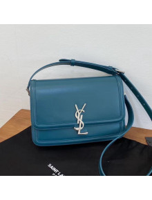 Saint Laurent Solferino Medium Satchel in Box Calfskin 6343056 Green 2020