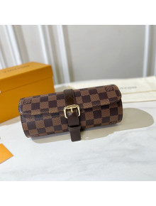 Louis Vuitton Damier Ebene Canvas 3 Watch Case 2021