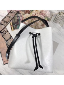 Louis Vuitton Epi Leather Neonoe Bucket Bag M53371 White/Black 2018