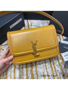 Saint Laurent Solferino Medium Satchel in Box Calfskin 6343056 Yellow 2020