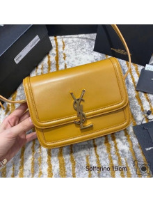 Saint Laurent Solferino Small Satchel in Box Calfskin 634306 Yellow 2020