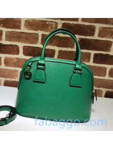 Gucci Leather Top Handle Bag 449662 Green 2020