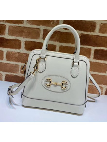 Gucci 1955 Horsebit Small Top Handle Bag 621220 White 2020