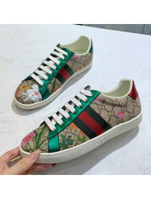 Gucci GG Flora Ace Sneakers ‎‎603172 Green 2020 (For Women and Men)