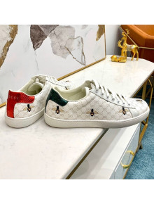 Gucci GG Bee Ace Sneakers ‎‎with Interlocking G White 2020 (For Women and Men)