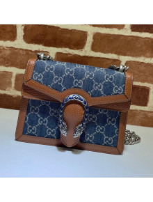 Gucci Dionysus GG Denim Mini Bag 421970 Dark Blue 2021