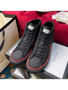 Gucci Tennis 1977 High-Top Sneakers in Black Canvas 09 2020 (For Women and Men)