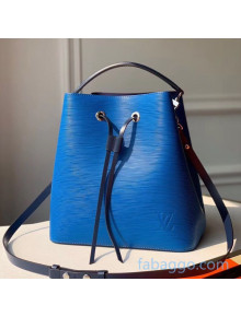 Louis Vuitton NeoNoe MM Epi Leather Bucket Bag M55935 Lazuli/Blue 2020