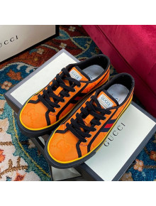 Gucci Tennis 1977 Off The Grid Low-Top Sneakers in Orange Canvas 23 2020 (For Women and Men)