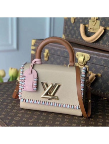 Louis Vuitton Twist MM Braided Bag in Epi Leather M57318 Beige 2021