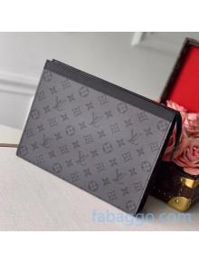 Louis Vuitton Pochette Voyage MM Pouch in Monogram Eclipse Canvas M69535 Black/Grey 2020