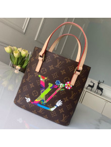 Louis Vuitton Monogram Canvas Bucket Bag M51172 Logo Print 2019