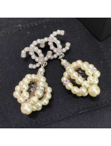 Chanel Pearl Short Earrings 04 2019