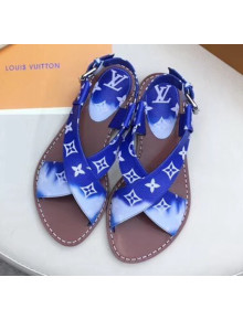 Louis Vuitton LV Escale Palma Flat Sandal Blue 2020