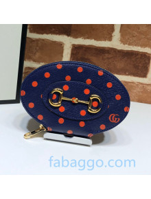 Gucci Dotted Leather Clutch 622040 Blue 2020