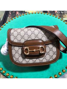 Gucci GG Canvas 1955 Horsebit Mini Shoulder Bag 602205 Brown 2019