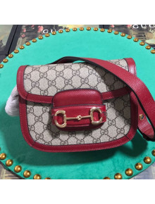 Gucci GG Canvas 1955 Horsebit Mini Shoulder Bag 602205 Red 2019