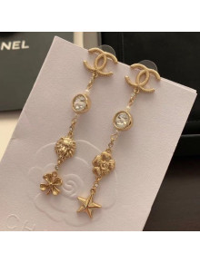 Chanel Bloom Lion Long Earrings AB2923 2019