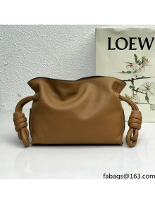 Loewe Mini Flamenco Clutch in Nappa Calfskin Brown 2022