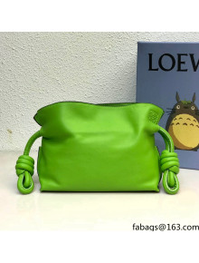 Loewe Mini Flamenco Clutch in Nappa Calfskin Bright Green 2022