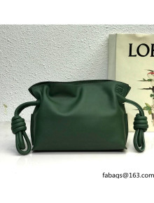 Loewe Mini Flamenco Clutch in Nappa Calfskin Deep Green 2022