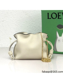 Loewe Nano Flamenco Clutch in Nappa Calfskin Off-white 2022