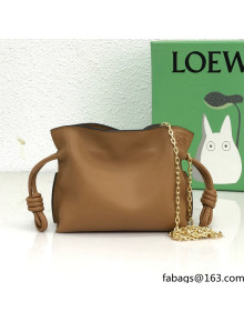 Loewe Nano Flamenco Clutch in Nappa Calfskin Brown 2022